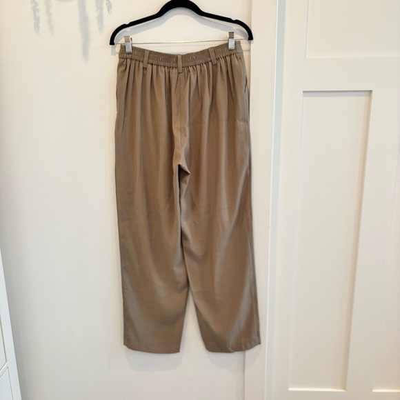 Nine West High Waist Cargo Trouser Pants Elastic Waistband Tan Women's Size S - Picture 4 of 9